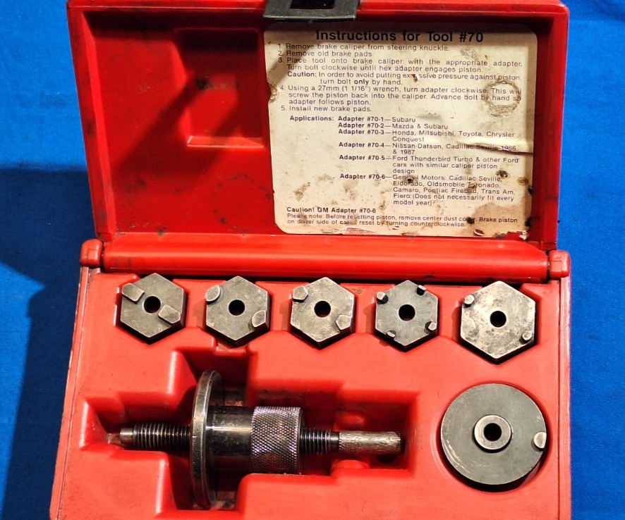 Assenmacher Specialty Tools AST #70 BRAKE CALIPER TOOL KIT Complete