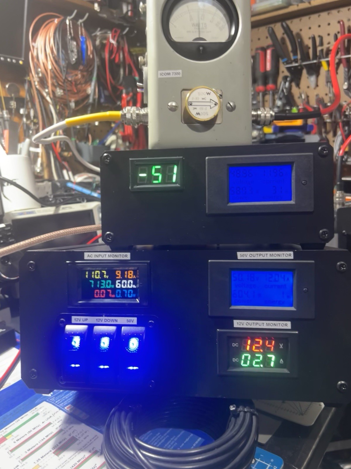 RF LDMOS 600W HF RF AMPLIFIER 1-30MHz With Power Supply (2x MRF300)
