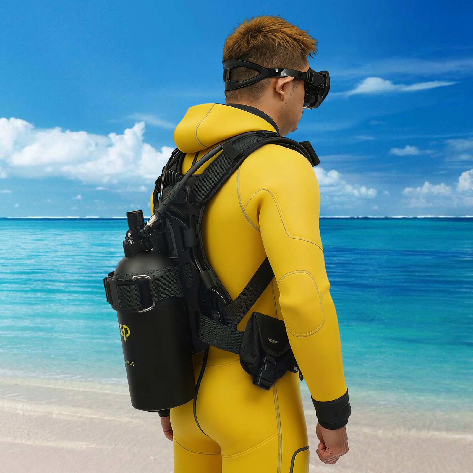 Scuba Tank Kit 3L Diving Scuba Tank Diving Equipment Scuba Tank For Snorkeling