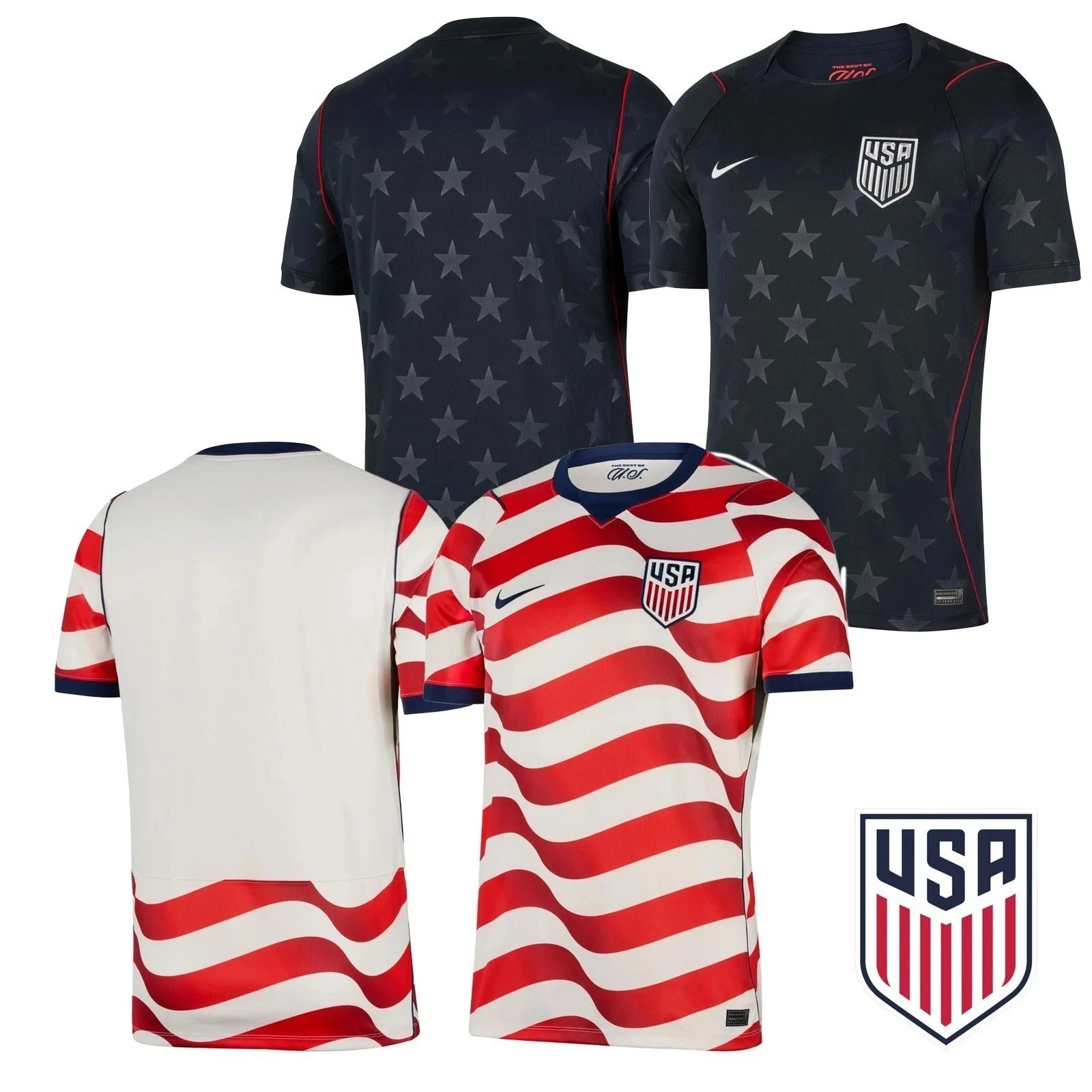 USA Soccer Home/Away 2026 World Cup - Size Youth to Adult