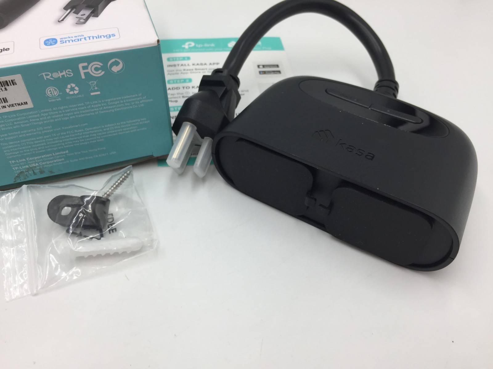 TP-LINK Kasa Smart WiFi Outdoor Plug,New Opened Packaging