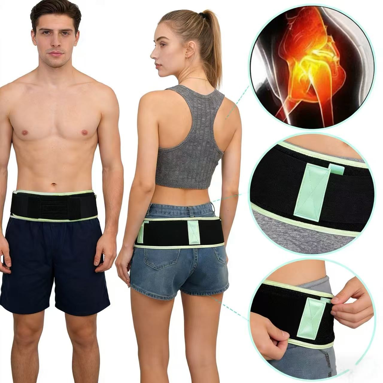 Pelvic Lower Back Hip Support Sacroiliac Belt Joint Pain Relief For Women / Men
