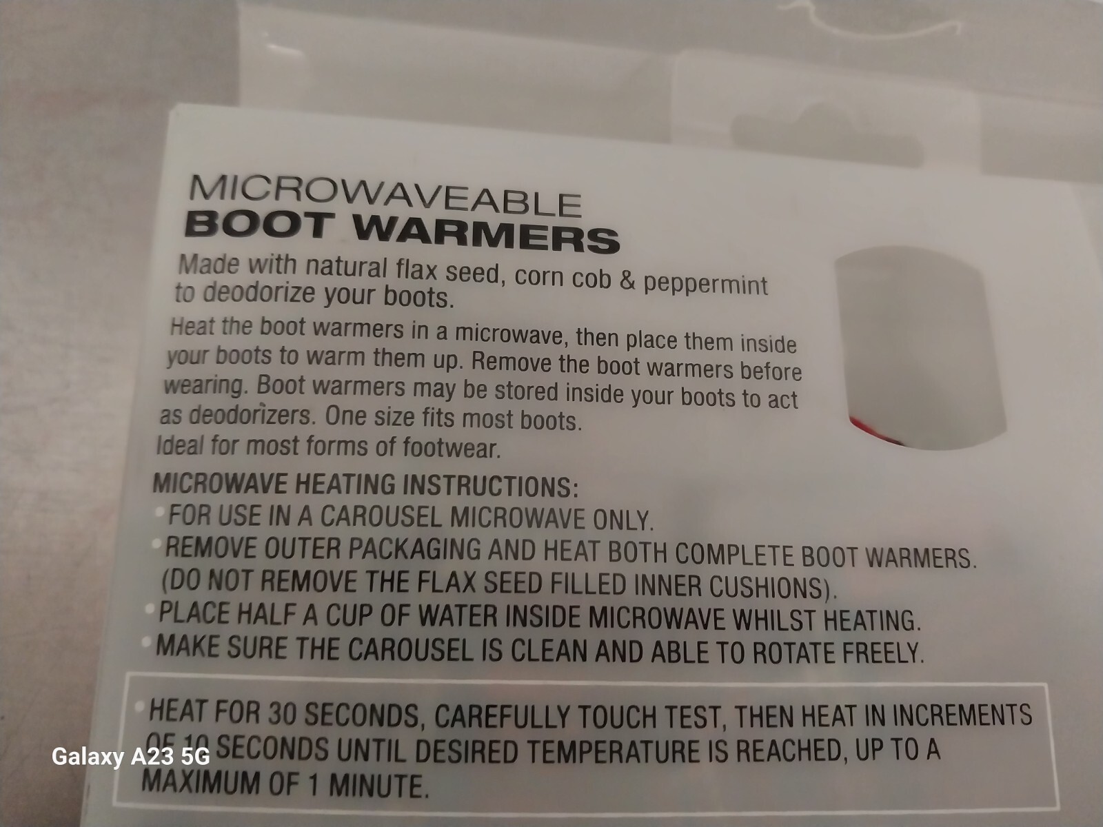 Boot Warmers-Red Plaid- Microwavable