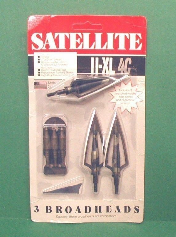 Satellite II-XL 4C Big Game Camo Broadheads - 145 gr - New Pack
