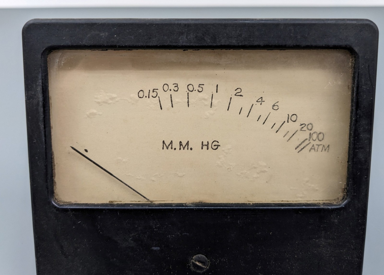 Vintage MMhG Meter Gauge,, AS-IS