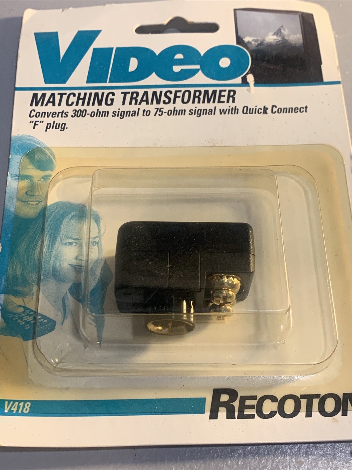 Recoton Video Matching Transformer  300ohm-75ohm  V418 NEW