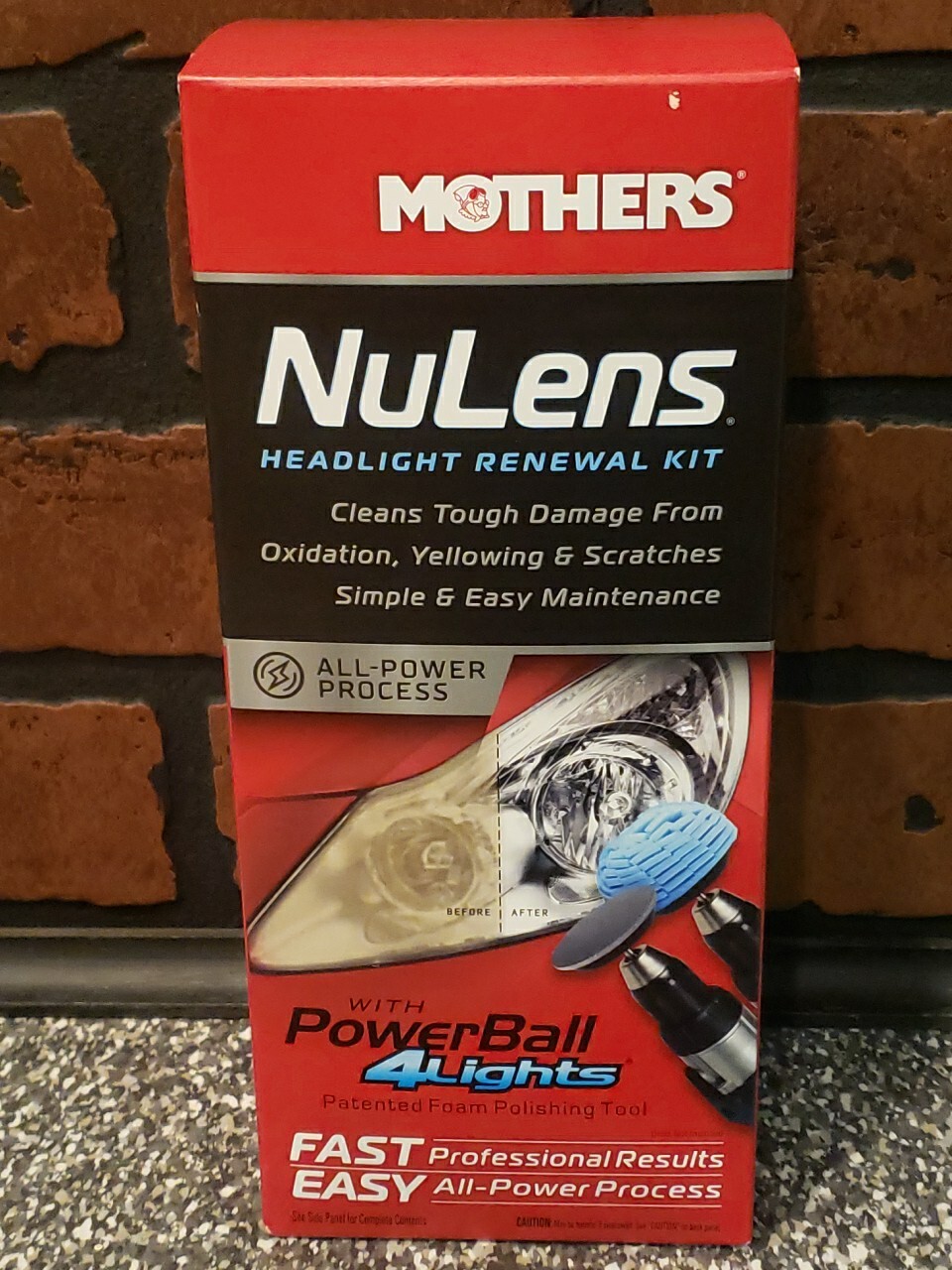 NEW Mothers NuLens 07251 Headlight Assembly Renewal Kit Cleaner Polish Restorer