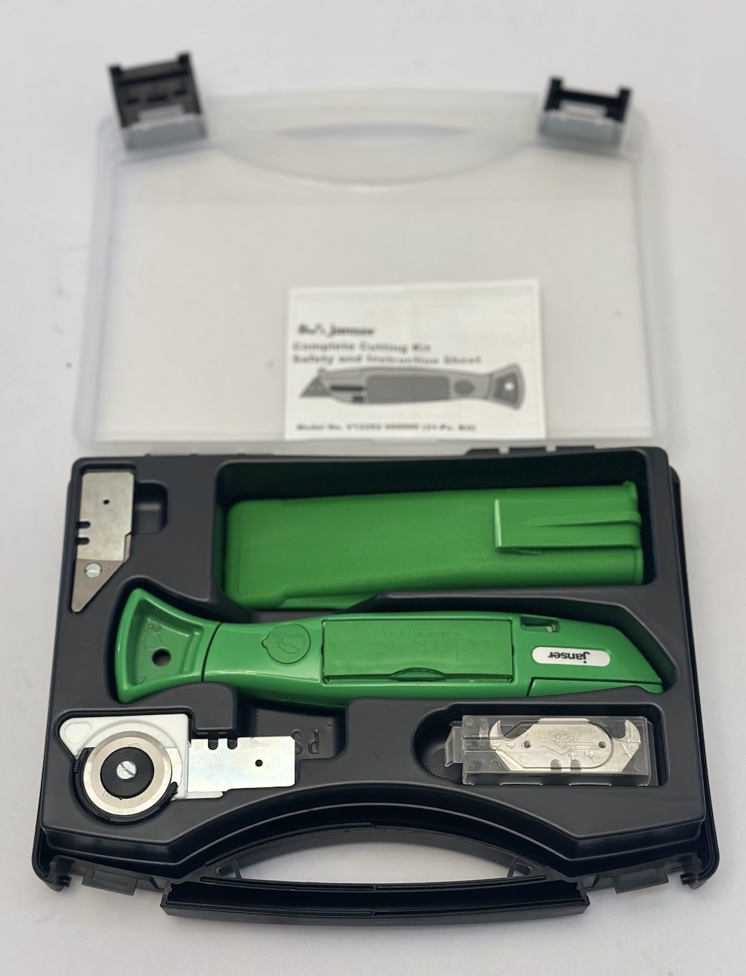 Janser Green Box Complete Cutting Kit V12292 w/ Case Rotary Cutter Blades