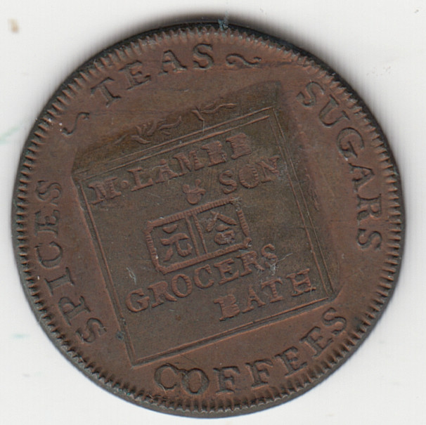 Token Somerset Bath Farthing Lambe & Son 1794 d&h 111