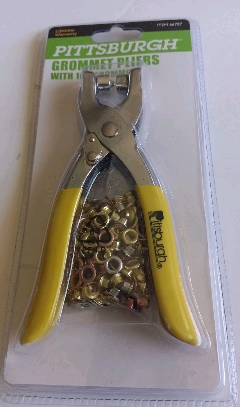 Pittsburgh Grommet Pliers with 100 Grommets Item 66707