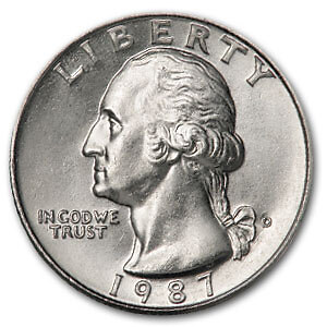 1987-D Washington Quarter BU