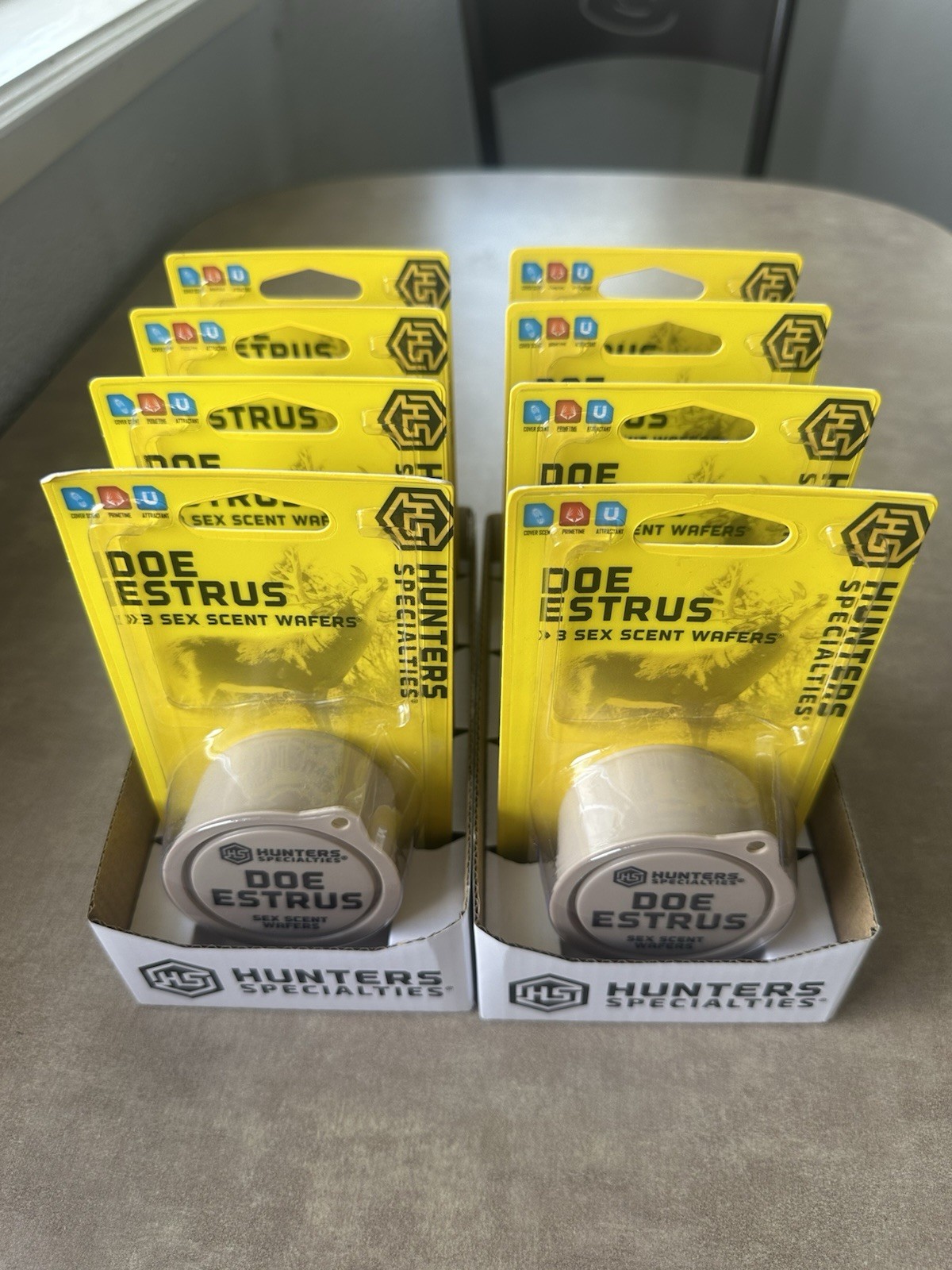 Hunters Specialties Doe Estrus 3 Sex Scent Wafers Lot of 8 New