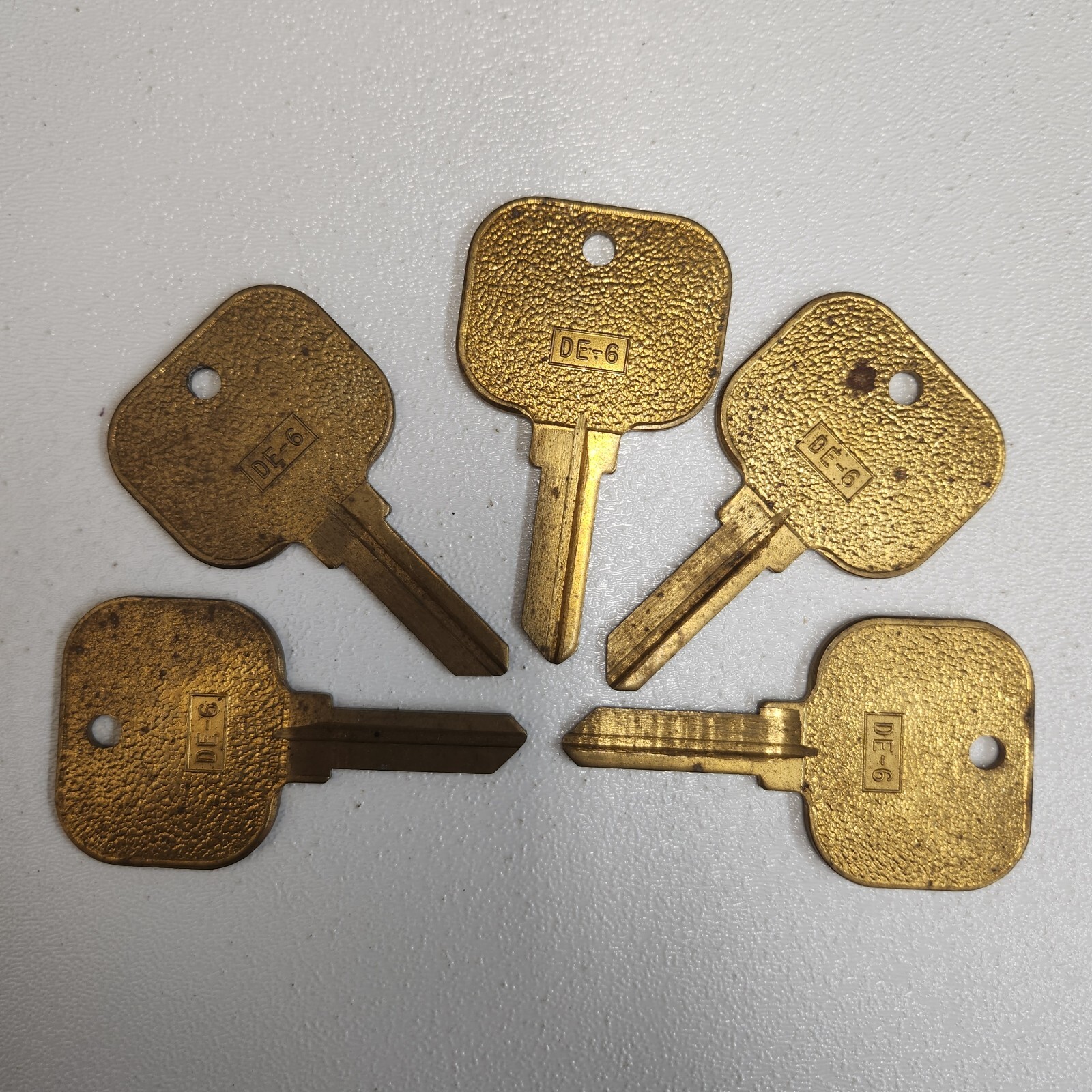 5 Key Blanks Curtis DE-6 BIG HEAD Dexter Key DE6 / MD17