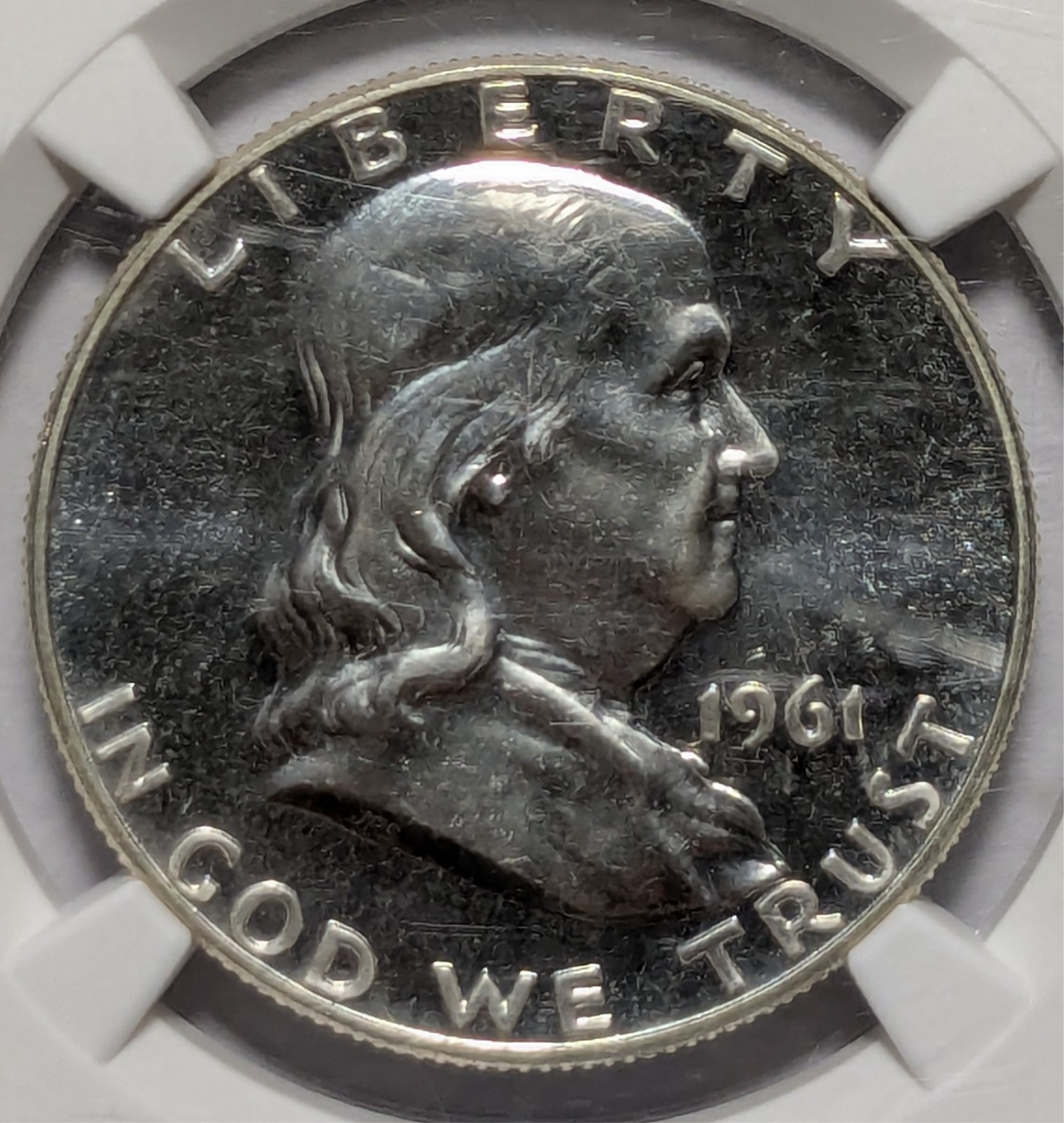 1961 ben franklin half dollar ngc pf 67