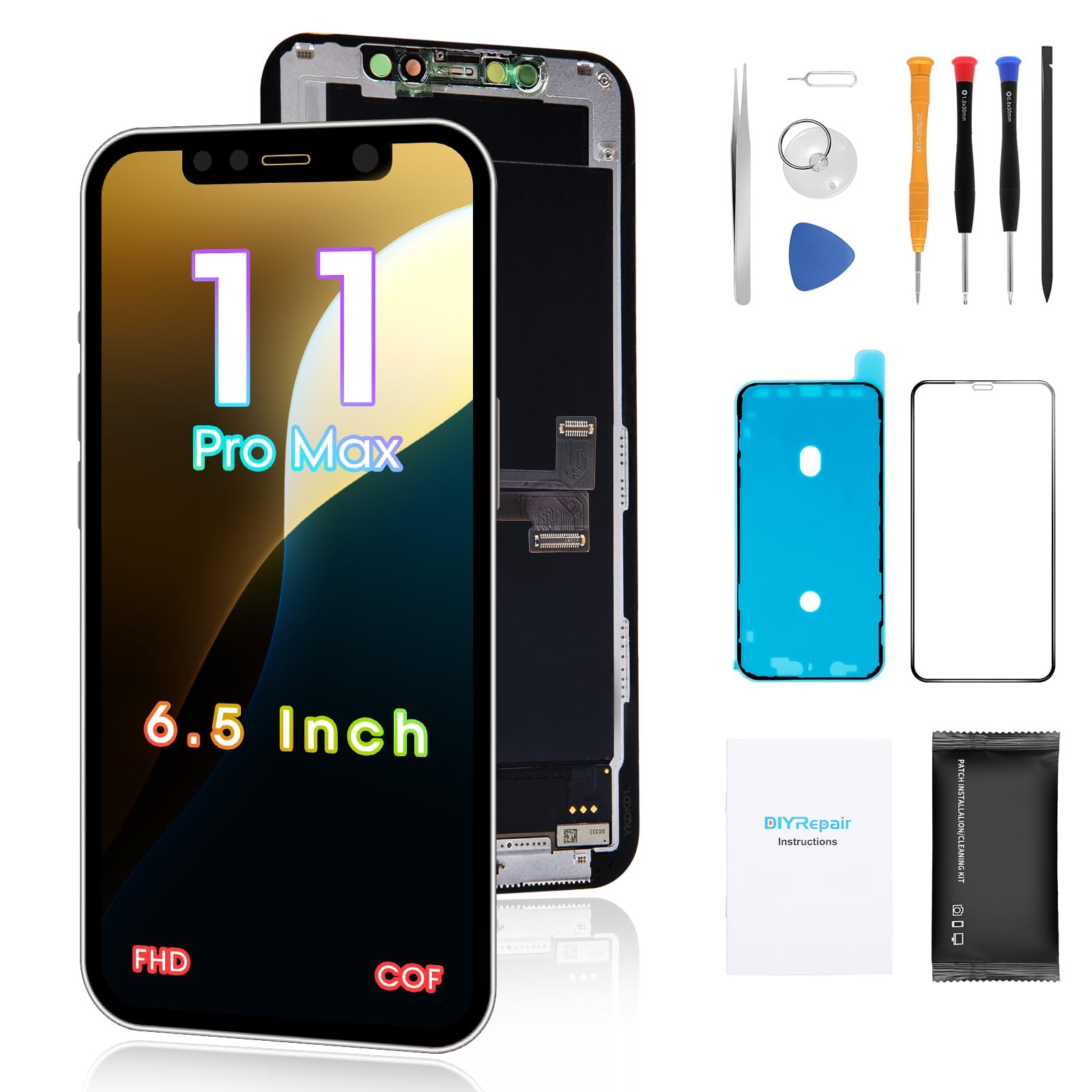 iPhone 11 Pro Max 6.5' Screen Replacement 3D Touch Display Digitizer Assembly