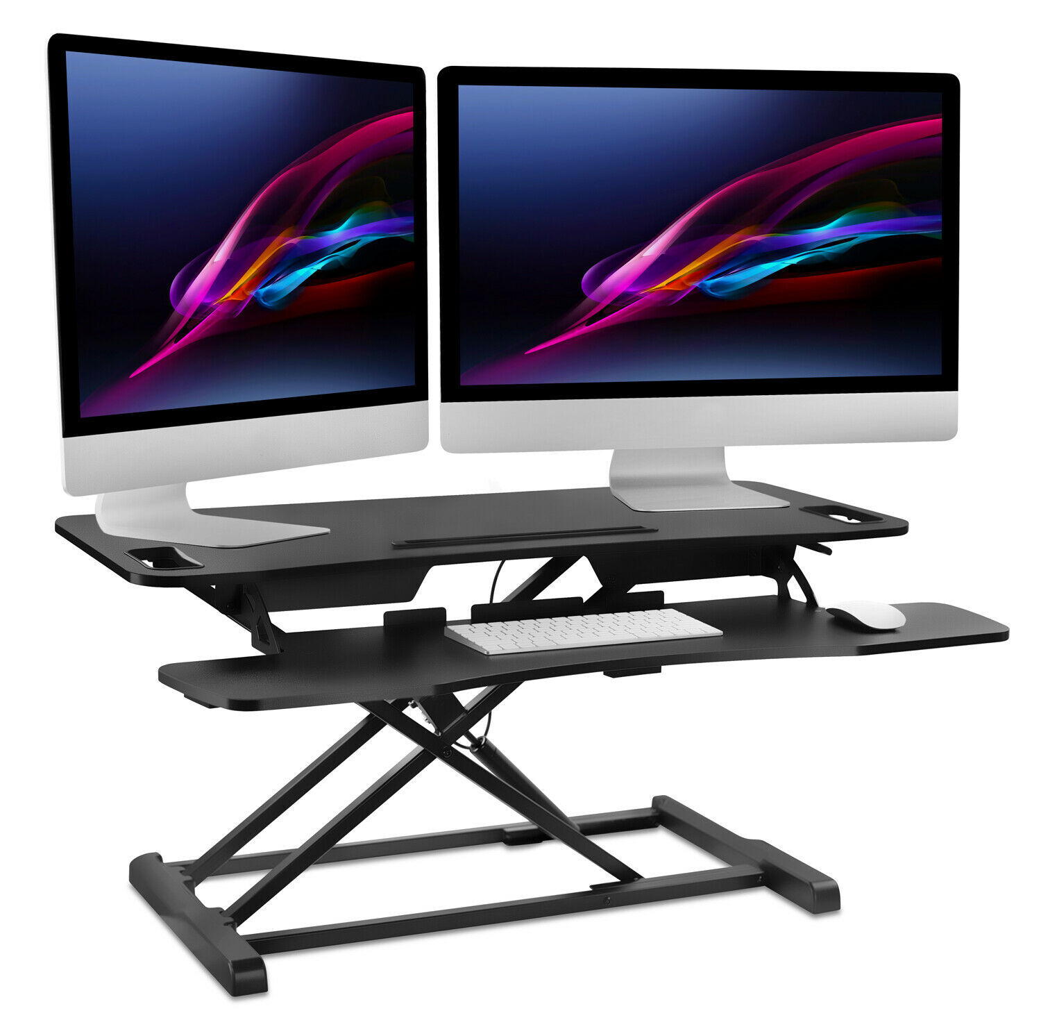 Mount-It! Standing Desk Converter | Height Adjustable 37 Inches Wide | Open Box