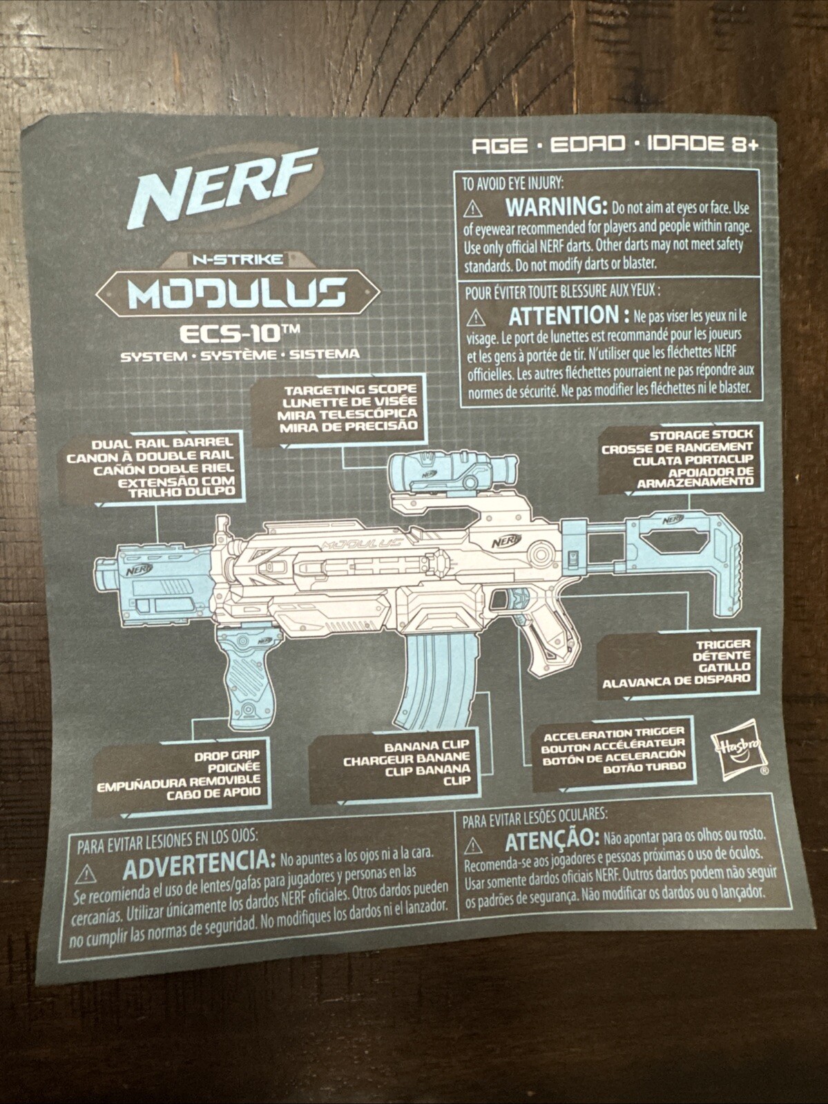 Nerf N-Strike B1538 Modulus ECS-10 Blaster with the Multiple Gear Upgrade