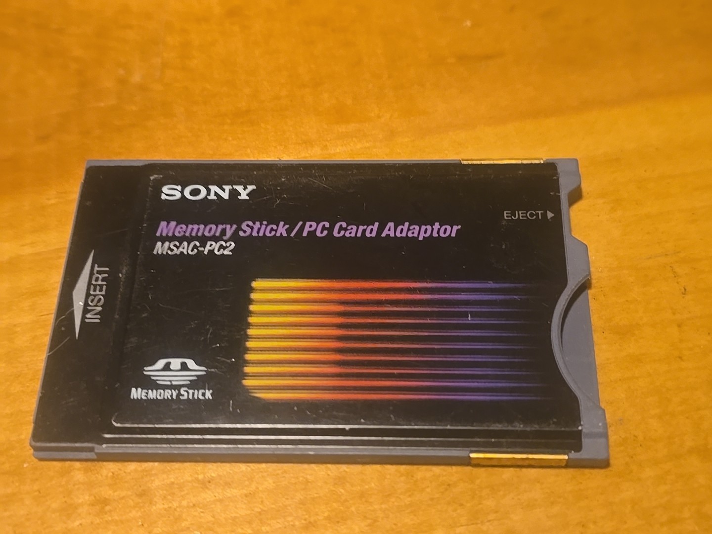 SONY Memory Stick Adapter MSAC-PC2 for PC Card ATA/True IDE Vintage RARE