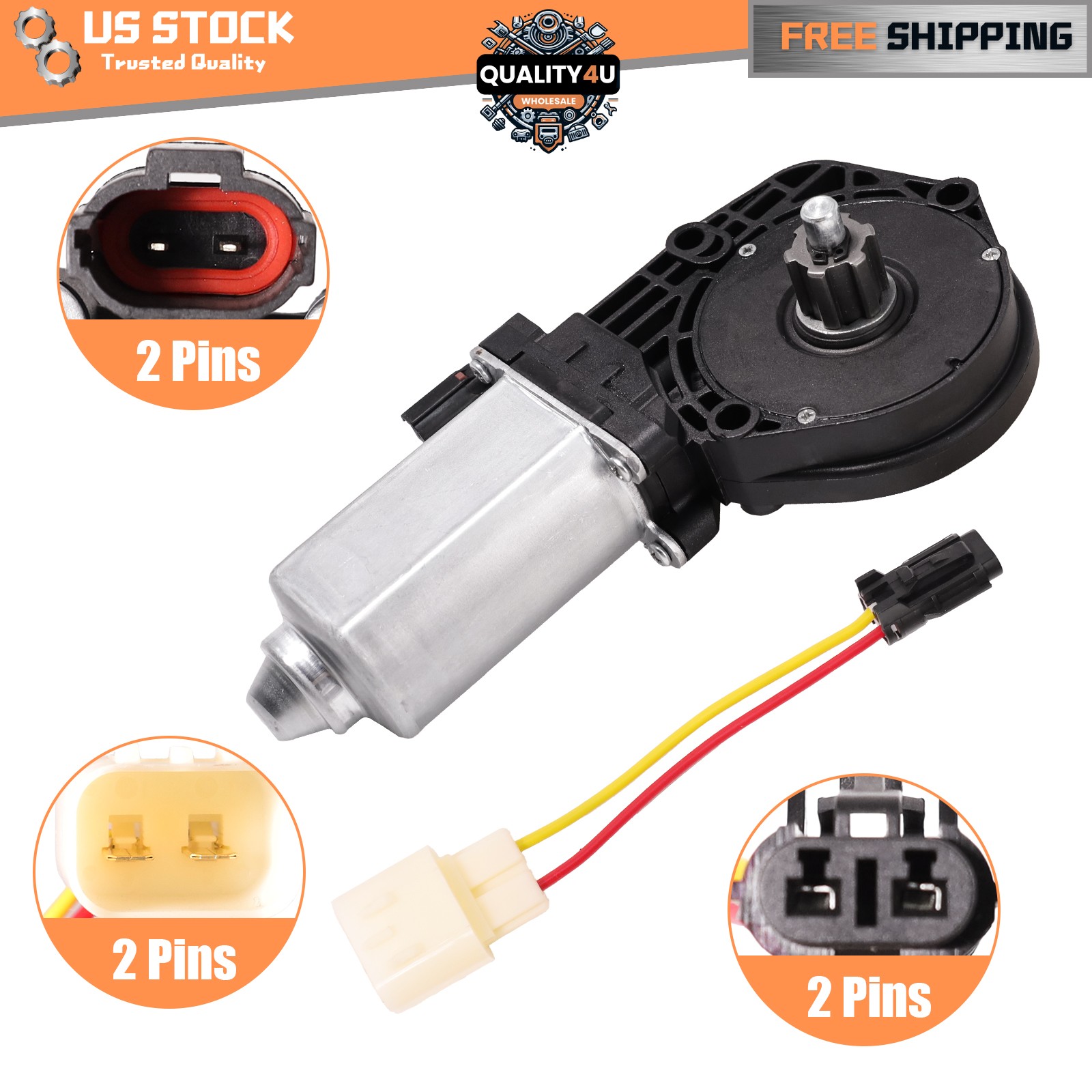 Power Window Motor For Ford Expedition 03-06 1L2Z7823395AA Front Right 742-296