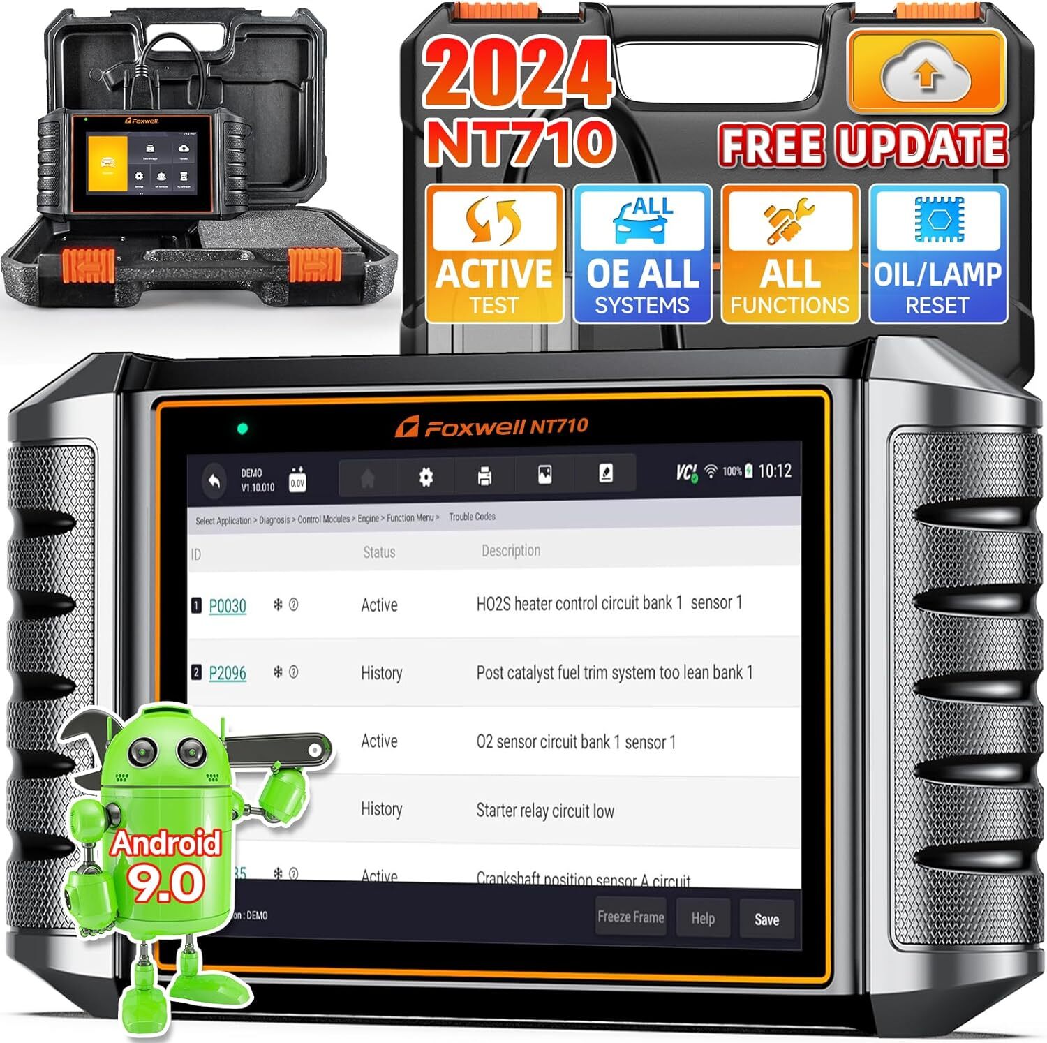 FOXWELL NT710 For Ford Bidirectional Car OBD2 Scanner Diagnostic E-CU Coding DPF