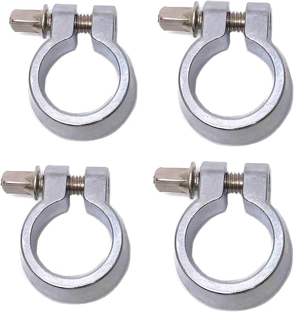 4pcs Drum Stand Memory Lock 7/8 Inch Diameter Cymbal Stand Chrome Hing