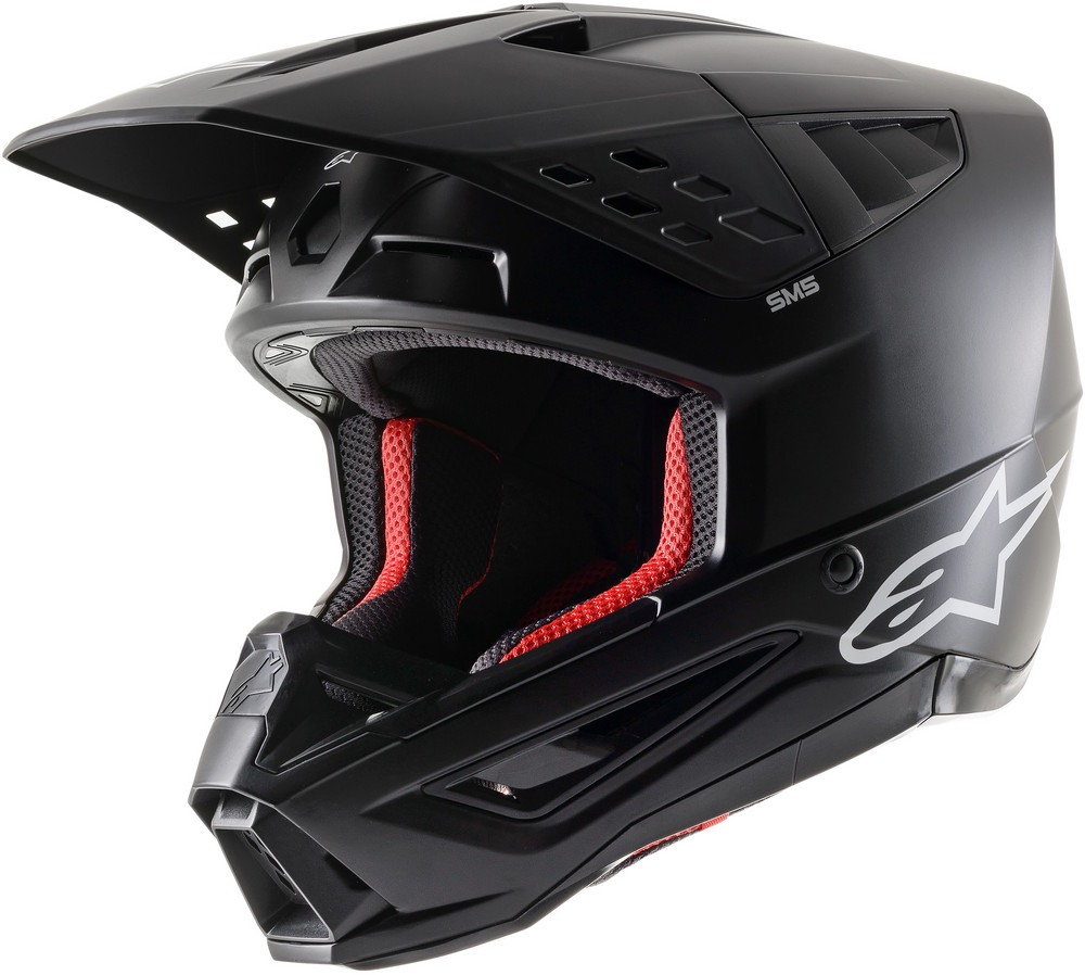 Alpinestars S-M5 Solid Helmet (Black Matte, Xl)
