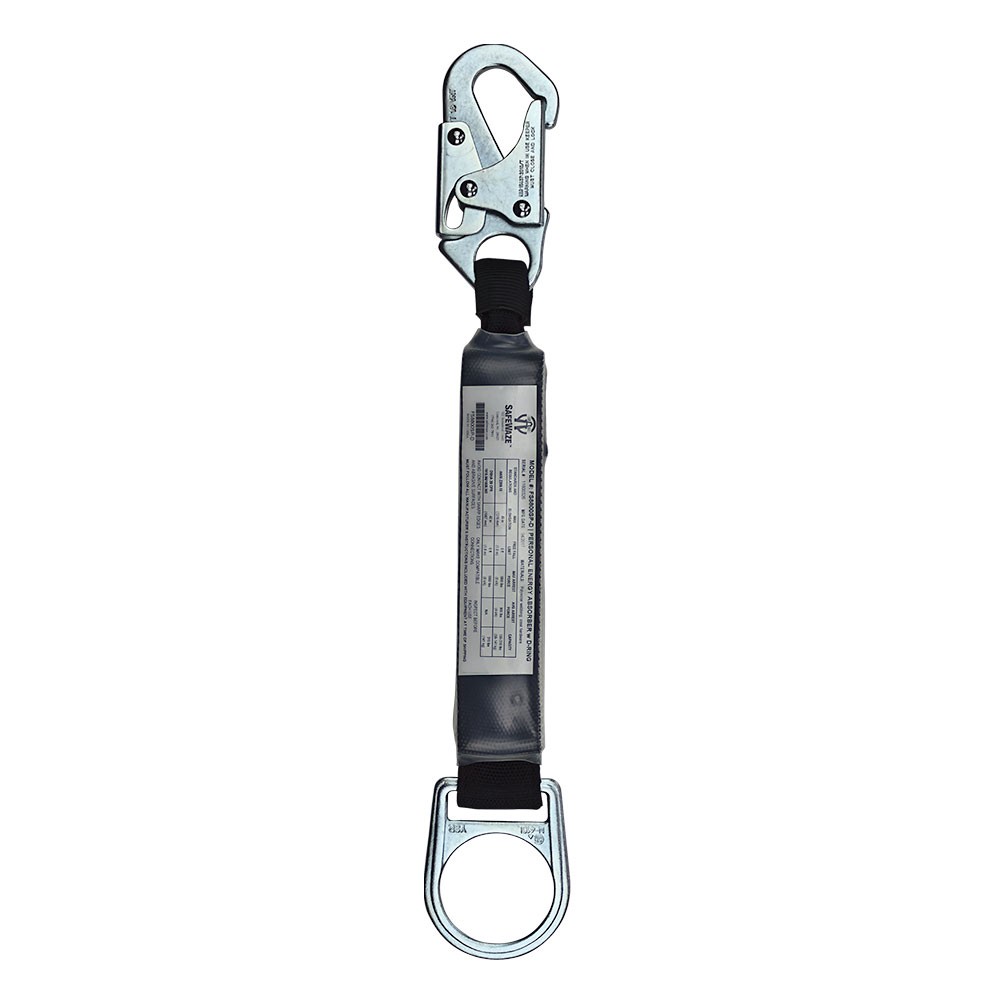 SafeWaze FS-8800SP-D 18in Shock Pack Energy Absorber Snap Hook D-Ring