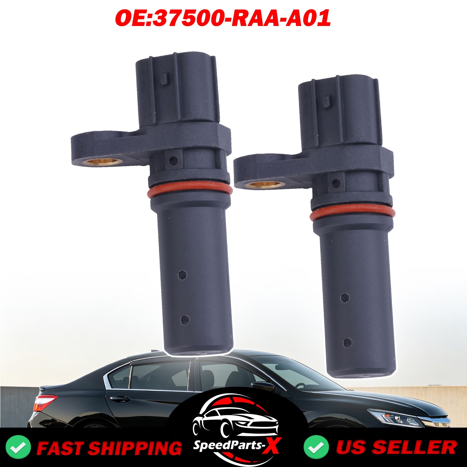 2-pcs Camshaft Crankshaft Position Sensors For Honda Civic 06-11 37500-RAA-A01