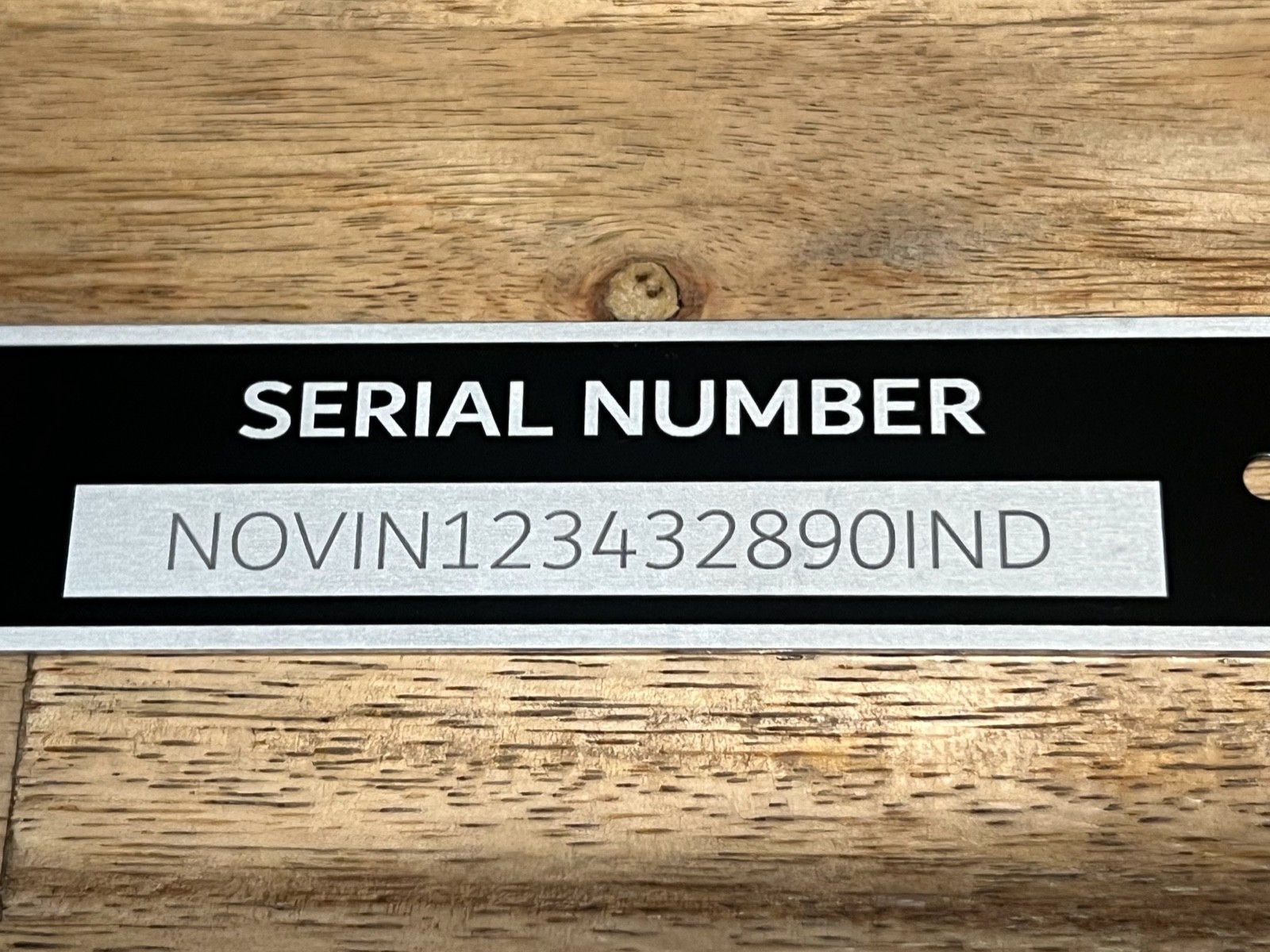 Personalized  for restoration PLATE DATA TAG Heavy Duty 2 fasteners includ.