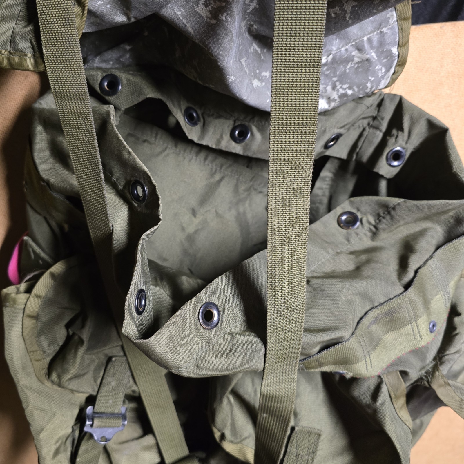 US Army Field Pack Combat Nylon LC-1 Medium Alice Vintage Backpack No Frame