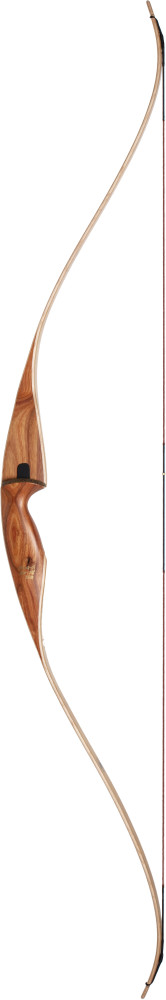 Bear Archery Grizzly Hunter Recurve RH 60lb Canary Wood and Clear Glass