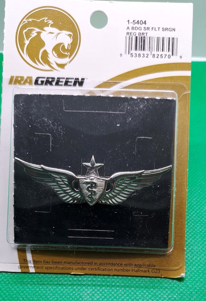 US ARMY SENIOR FLIGHT SURGEON REG BRIGHT NIP G23