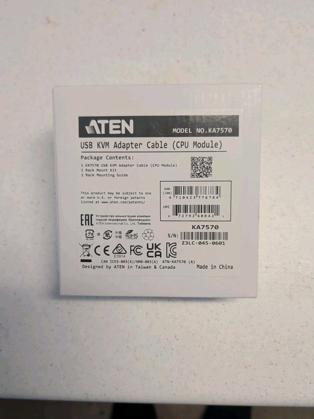 ATEN KA7570 USB VGA KVM Adapter Cable (CPU Module)