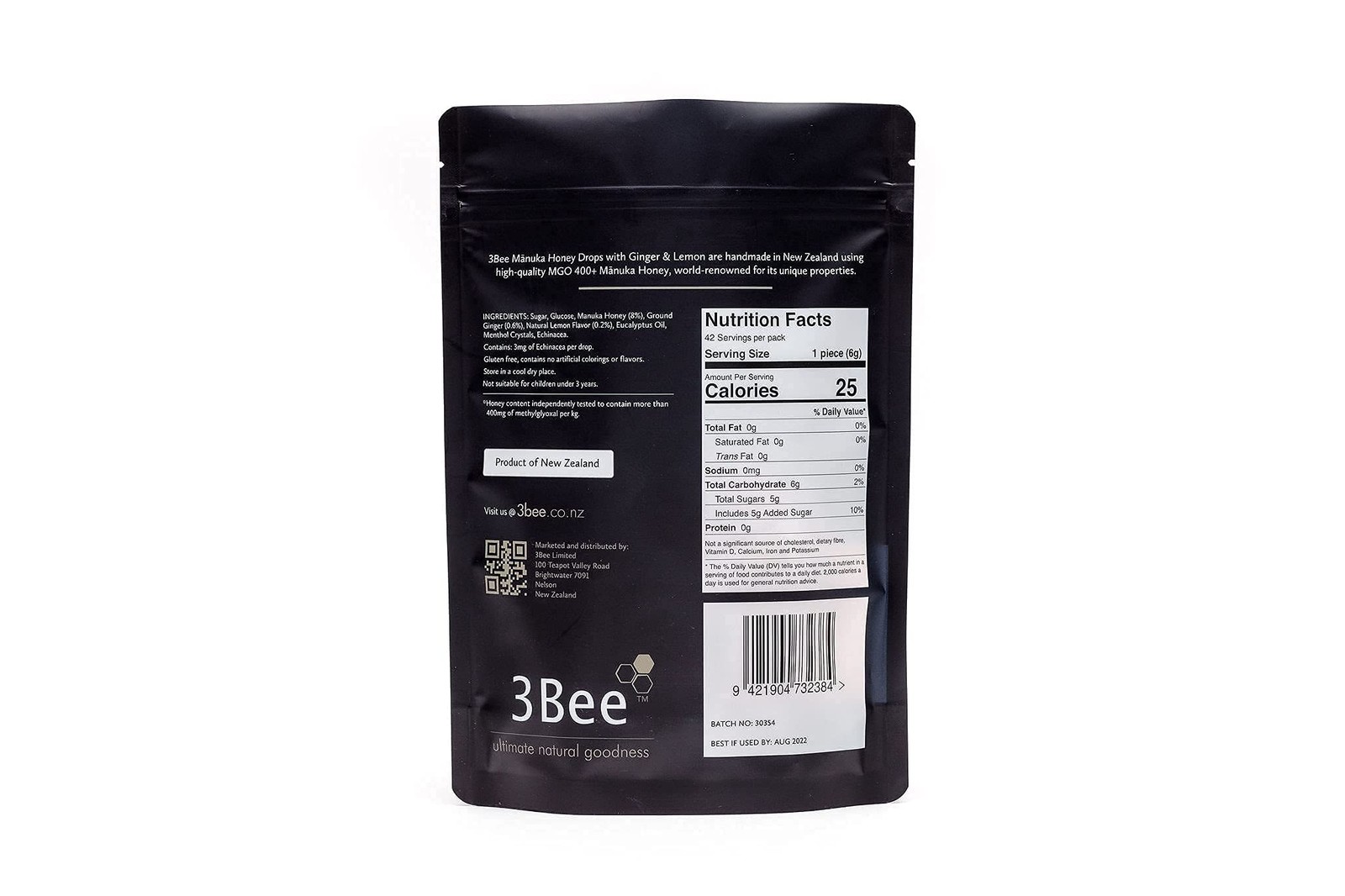 Manuka Honey Drops 400+ MGO with Ginger & Lemon