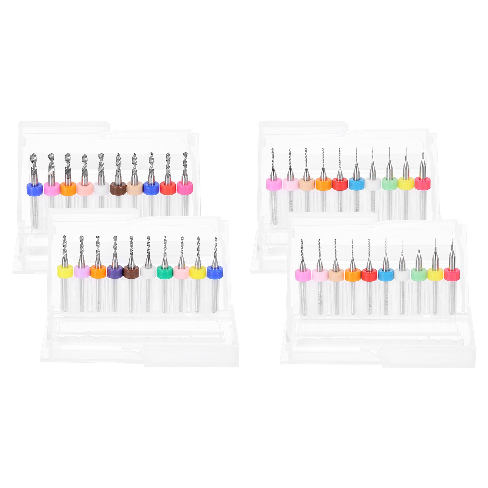 40pcs PCB Drill Bit Set 0.1mm-3.0mm Tungsten Carbide Micro Twist Drill Bits