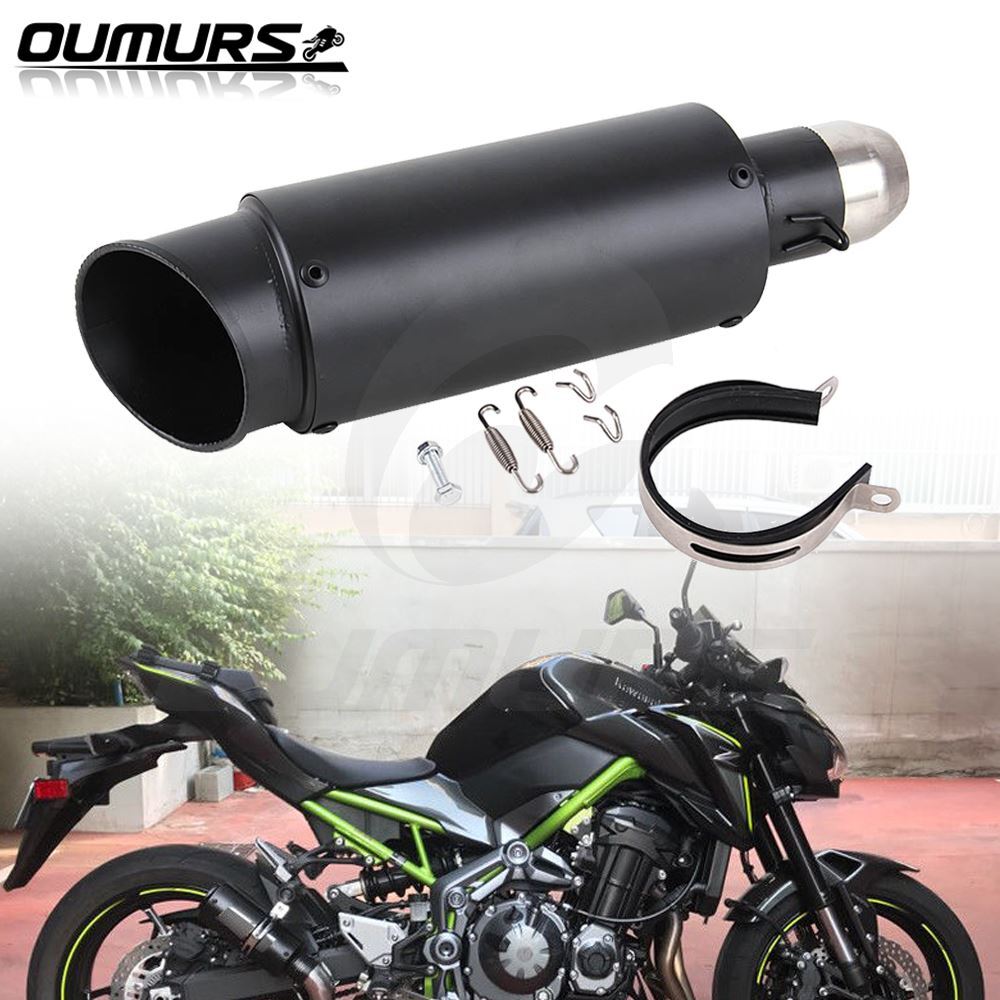 38-51mm Universal Motorcycle ATV Street Dirt Bike Slip-on Exhaust Muffler Pipe