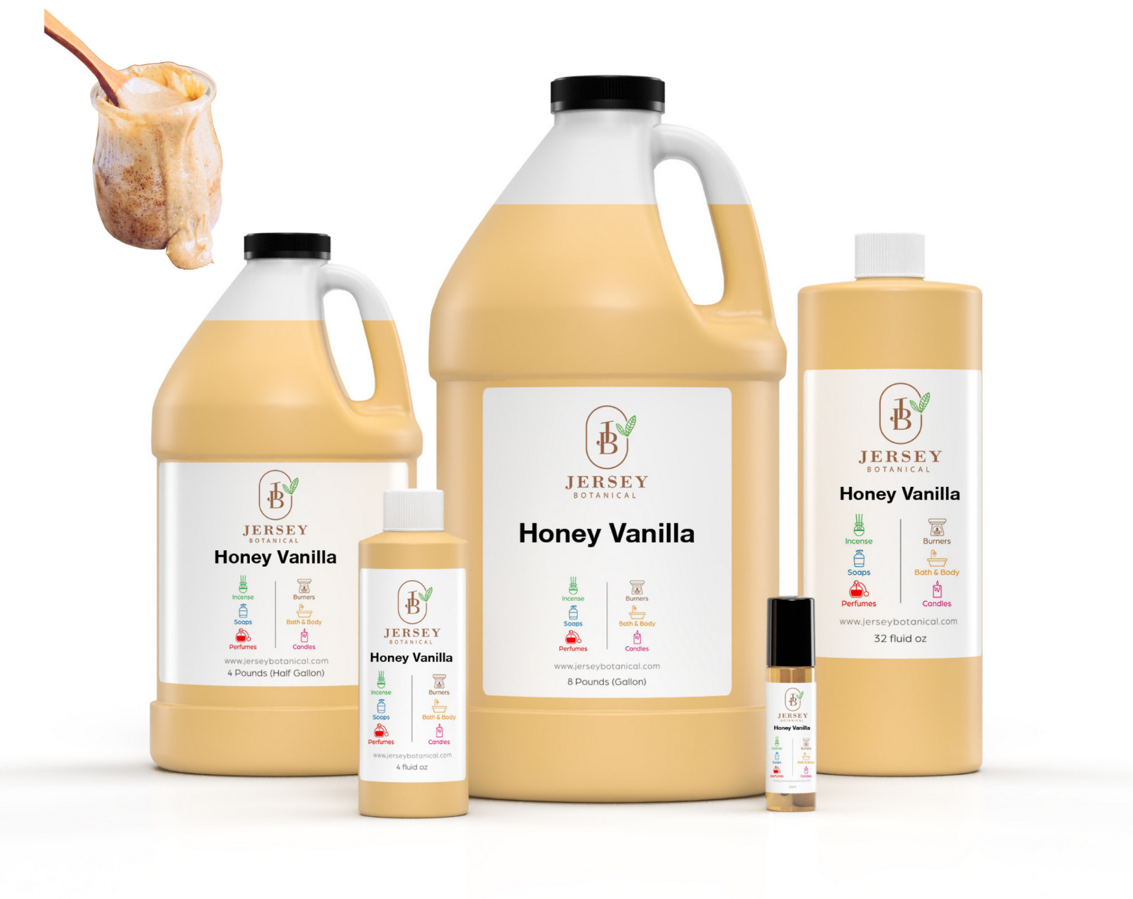 Honey Vanilla Fragrance Oil For Candle, Soap Making Incense 100% Pure Grade Bulk
