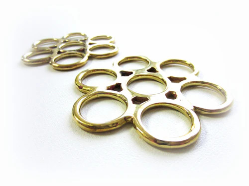 Bitless Bridle Flower Gold - Brass Tone