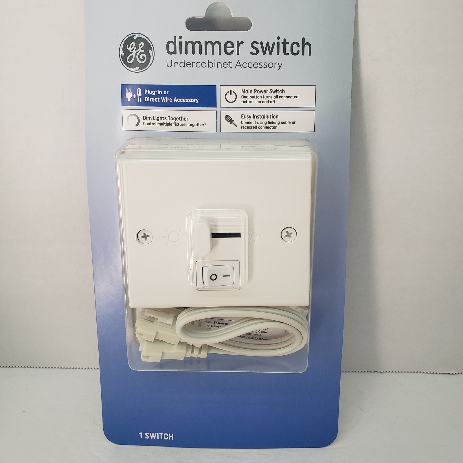 GE Dimmer Switch for Undercabinet Fixtures & Puck Lights #UNCAC-DW-WT-X-1P