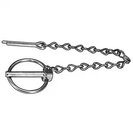 No Brand Name Assigned Wwg-Lpcz-437-1343A Lynch Pin, With Chain, 7/16 In Dia,
