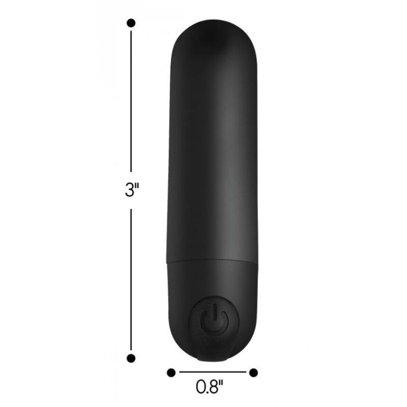 Bang Vibrating Bullet Remote Control Black Rechargeable
