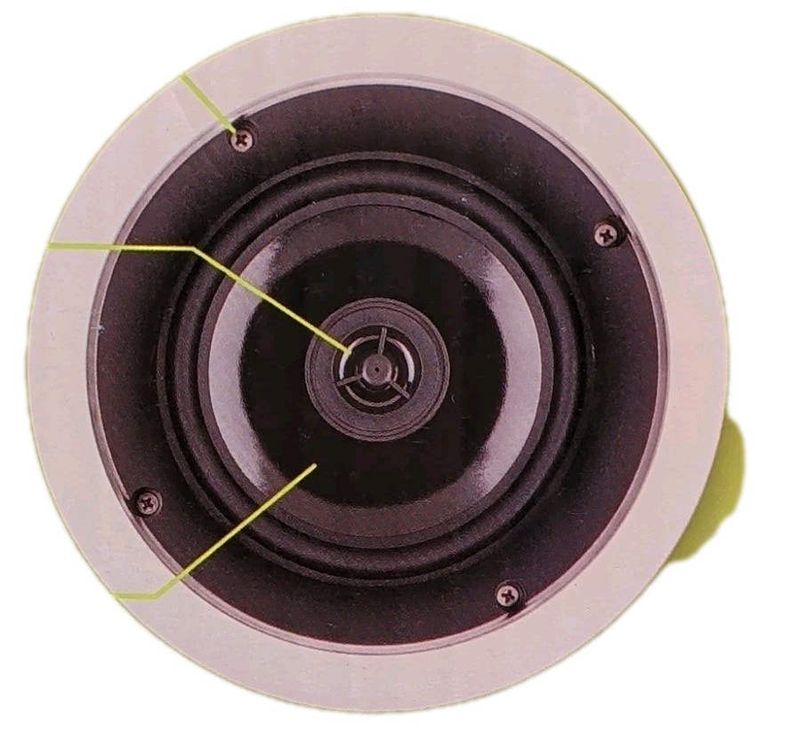 Legrand 36476402 In-wall Speakers 6.5 Inch Two-way 100 W Base+Mylar Tweeter NEW