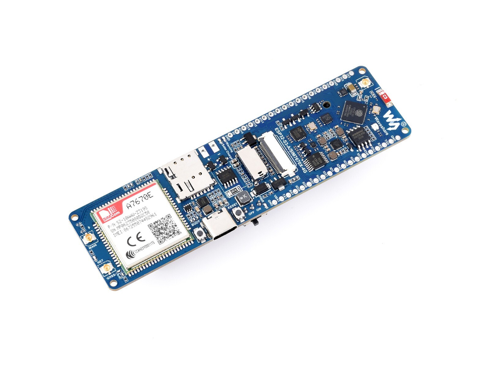 Waveshare ESP32-S3 A7670E 4G Development Board LTE Cat-1 /2G/WiFi/Bluetooth GGNS