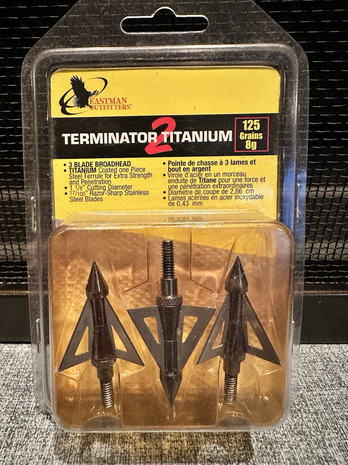 Eastman Outfitters Terminator 2 Titanium 125 Grain 3 Blade Broadheads, Set of 3