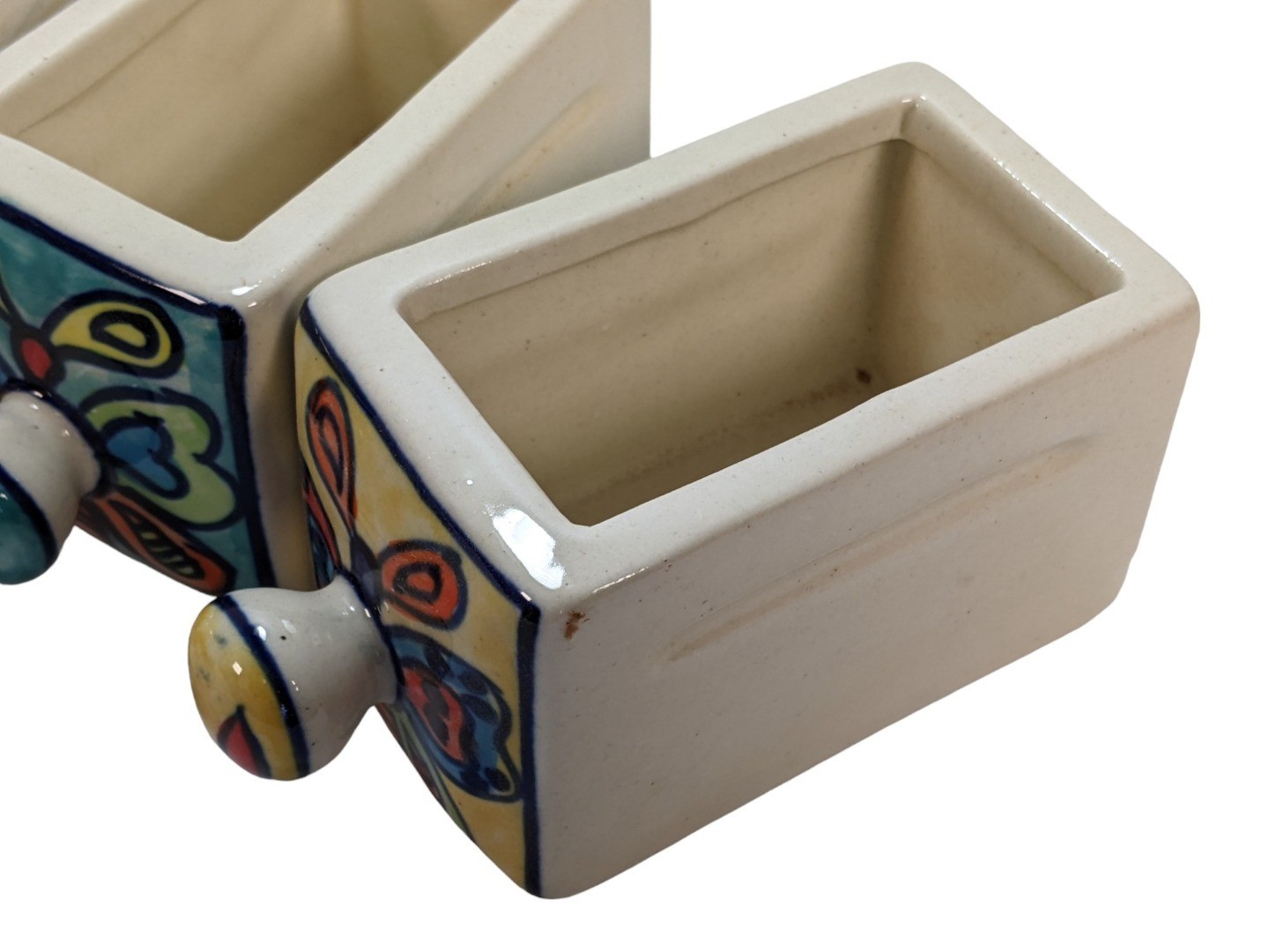 Replacement Hand Painted Ceramic Drawer Od - 95mmx55mm Fair Trade