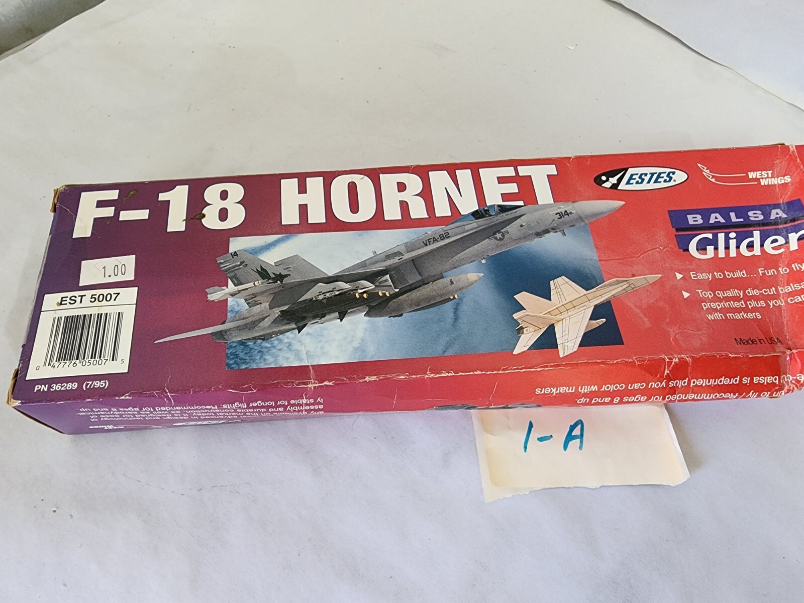 Estes 5007 F-18 Hornet Balsa Glider