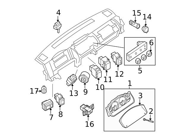 Genuine Nissan Switch 25154-7S200