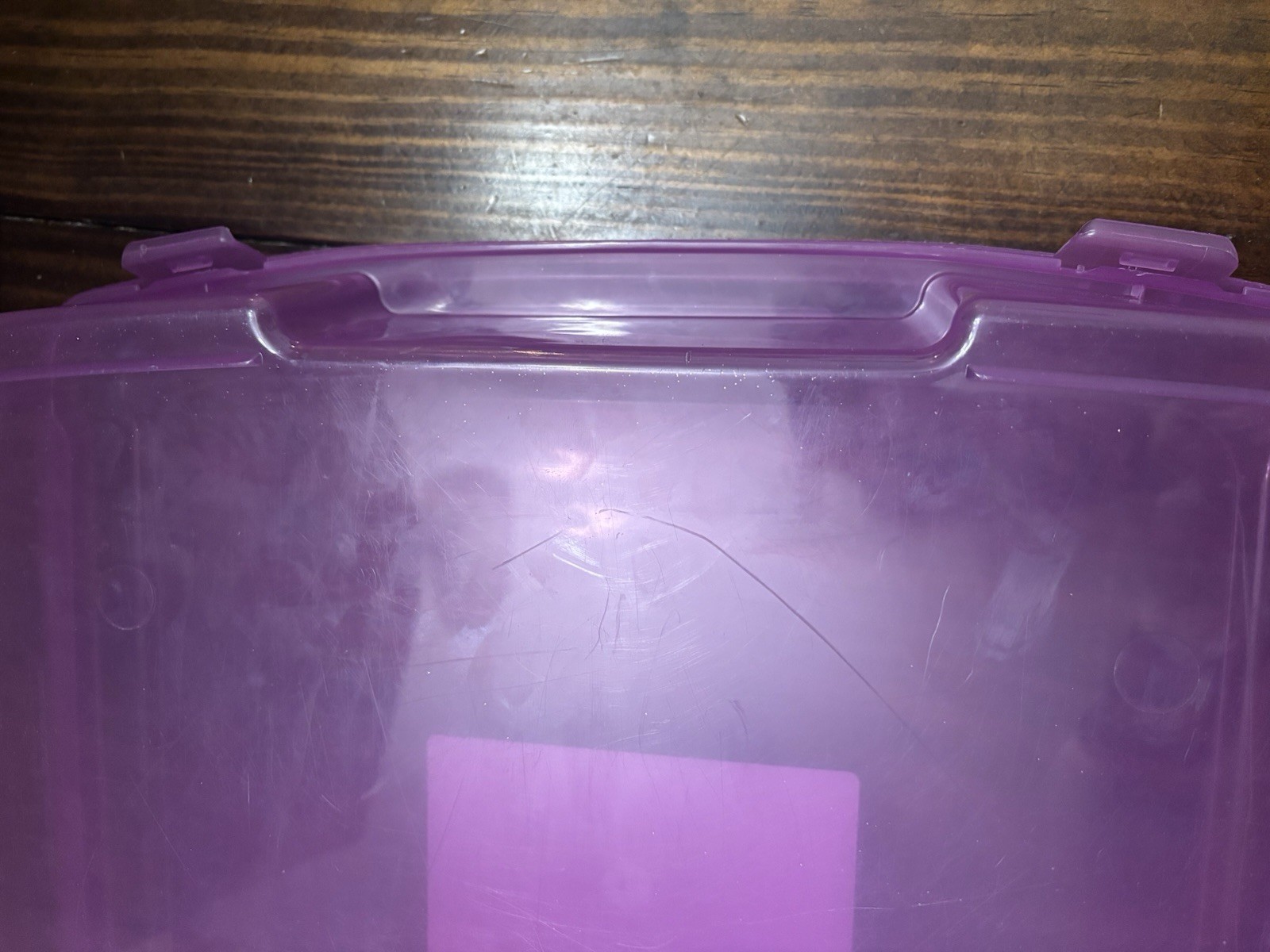 12”x12” Light Purple Scrapbook Paper Storage Container
