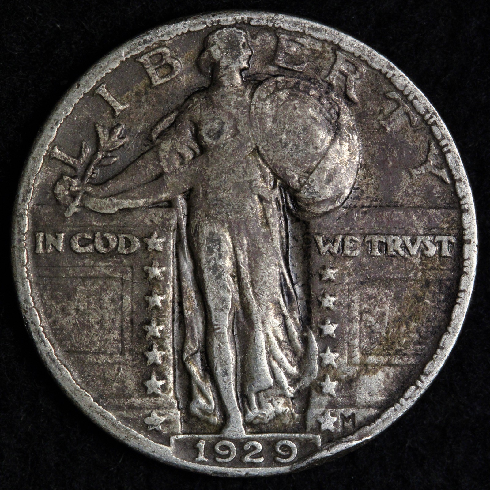 1929 Standing Liberty Silver Quarter XF E320 WUOI