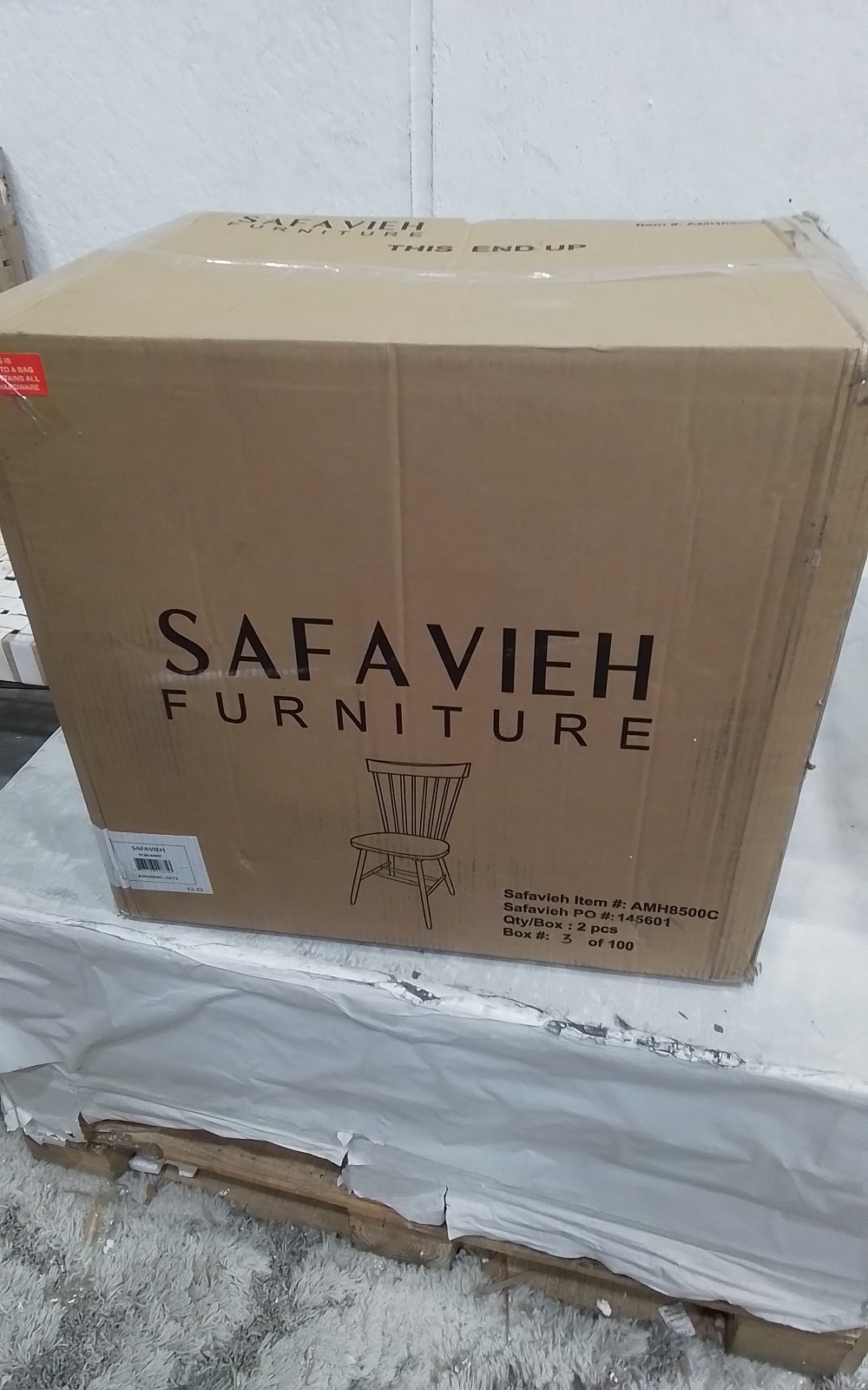 Safavieh PARKER SPINDEL SIDE CHAIR, Reduced Price 2172763596 AMH8500C